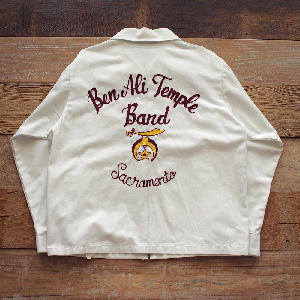 1980&#039;s NOS K-Brand Ben Ali Shrine Chain-Stitch Jacket (100-105size)