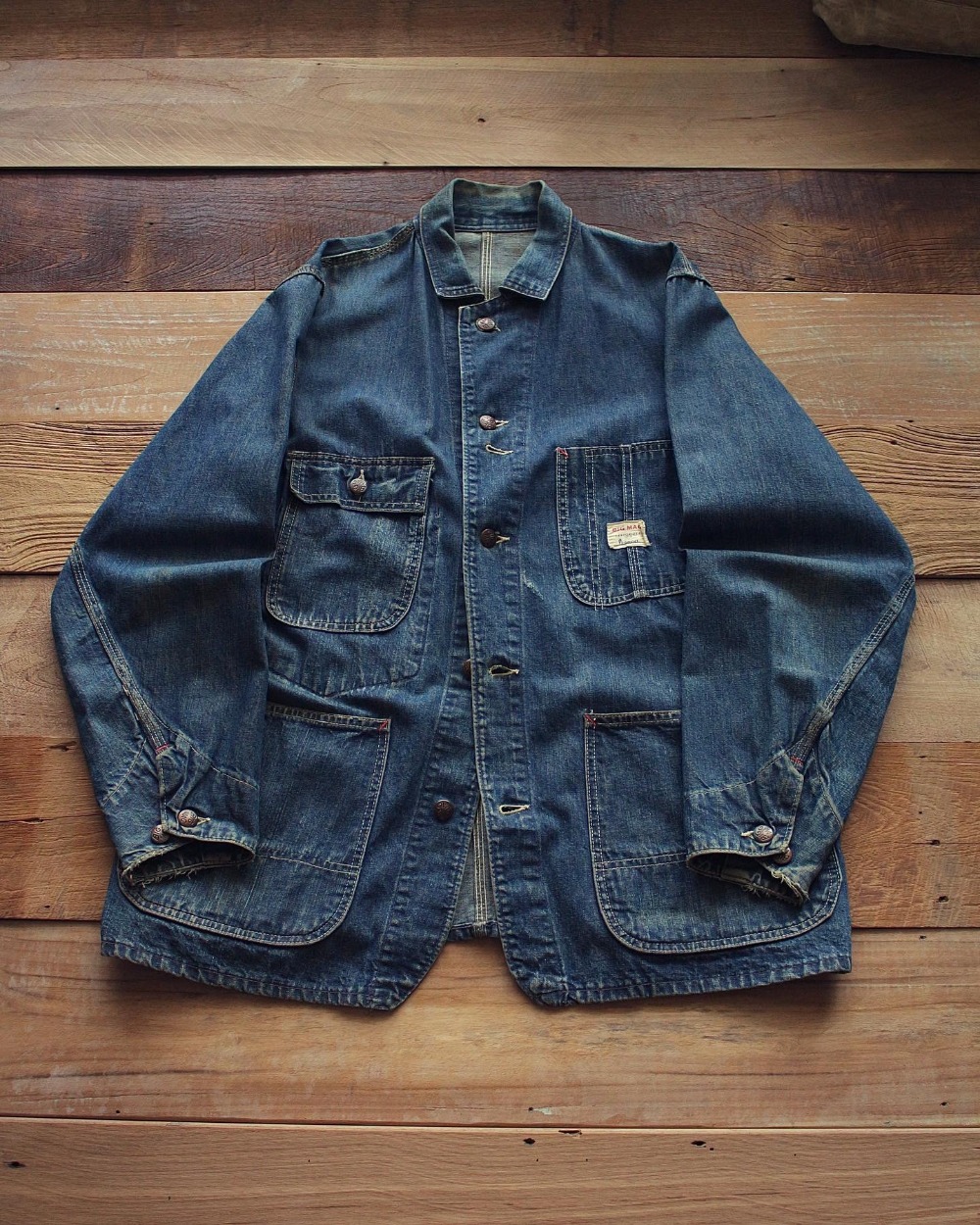 Rare 1960's Penny's Big Mac Denim Coverall Jacket (loose 100size)