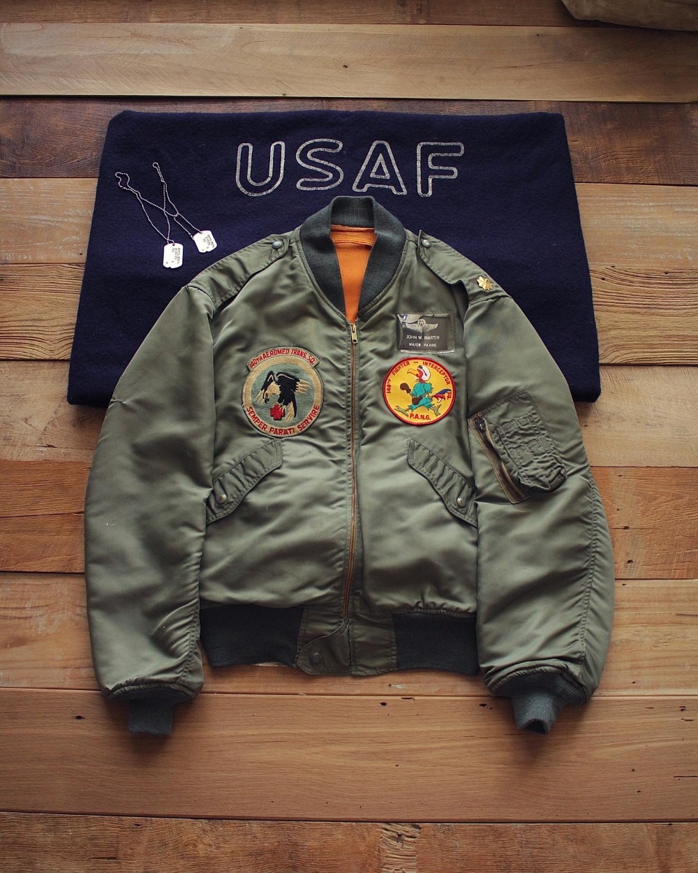 Rare 1960&#039;s USAF L-2B Flight Jacket (loose 100-105size)