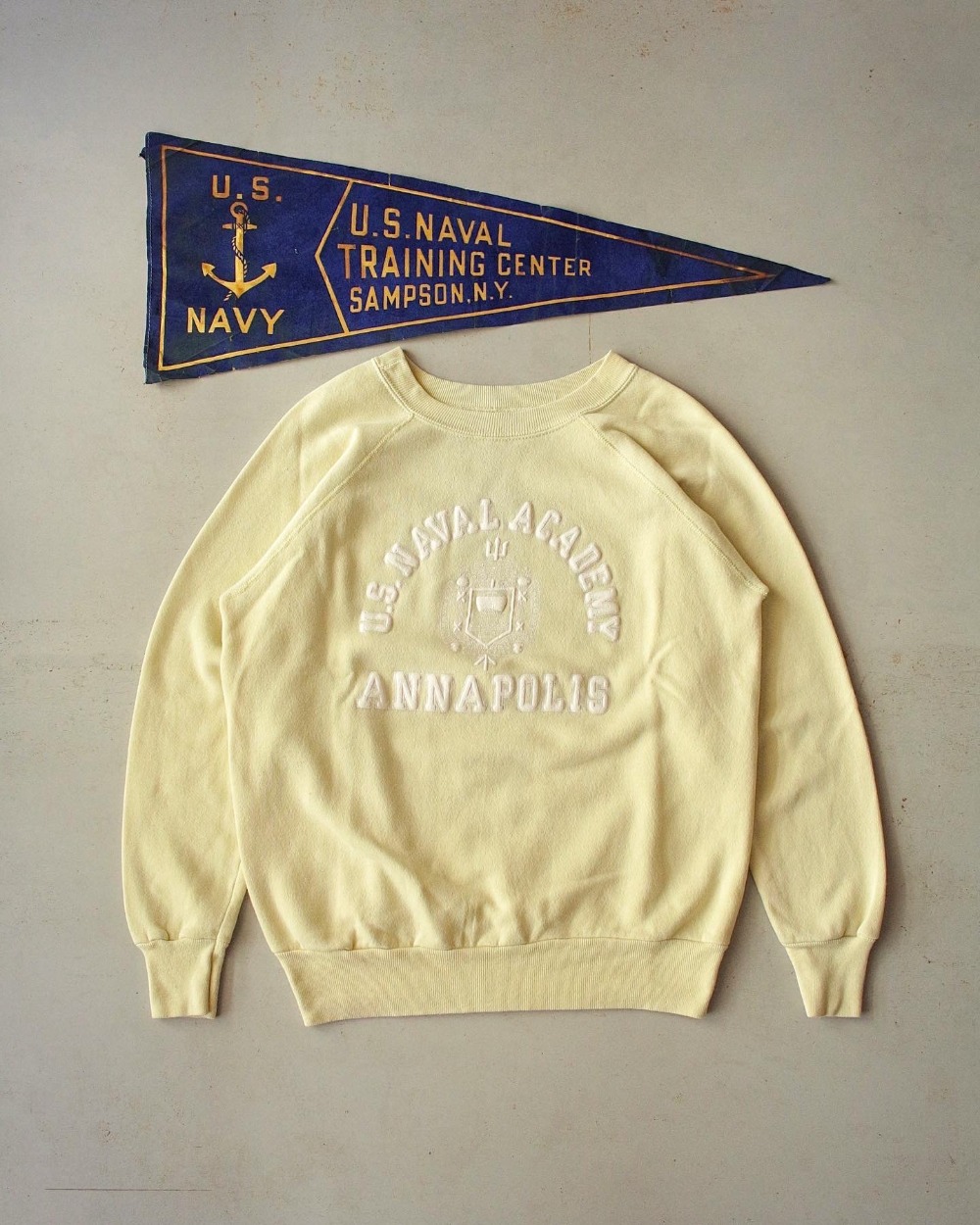 Rare 1970&#039;s Original U.S.Naval Academy Sweatshirt (100size)