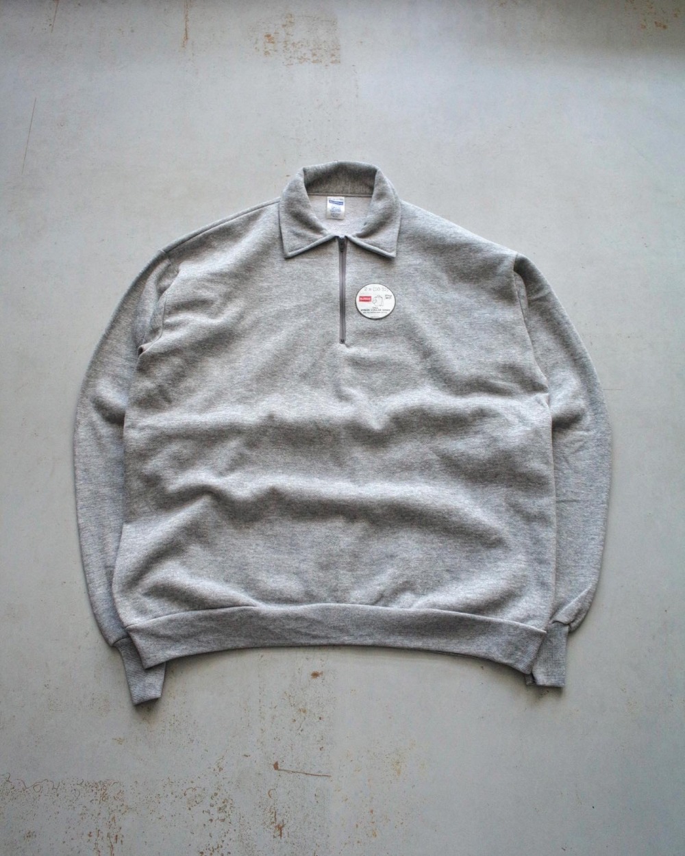 Deadstock 1980&#039;s Healthknit Quarter Zip Sweatshirt (105-110size)