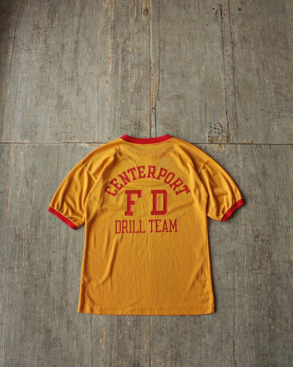 Rare 1960&#039;s Champion Centerport FD Nylon Mesh T-Shirt (loose 100size)