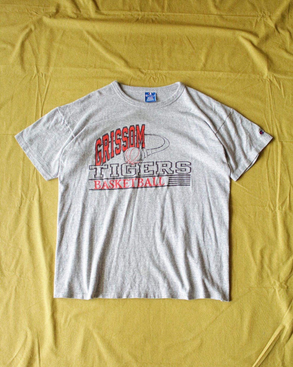 Rare 1980&#039;s Champion GRISSOM Basketball T-Shirt (100-105size)