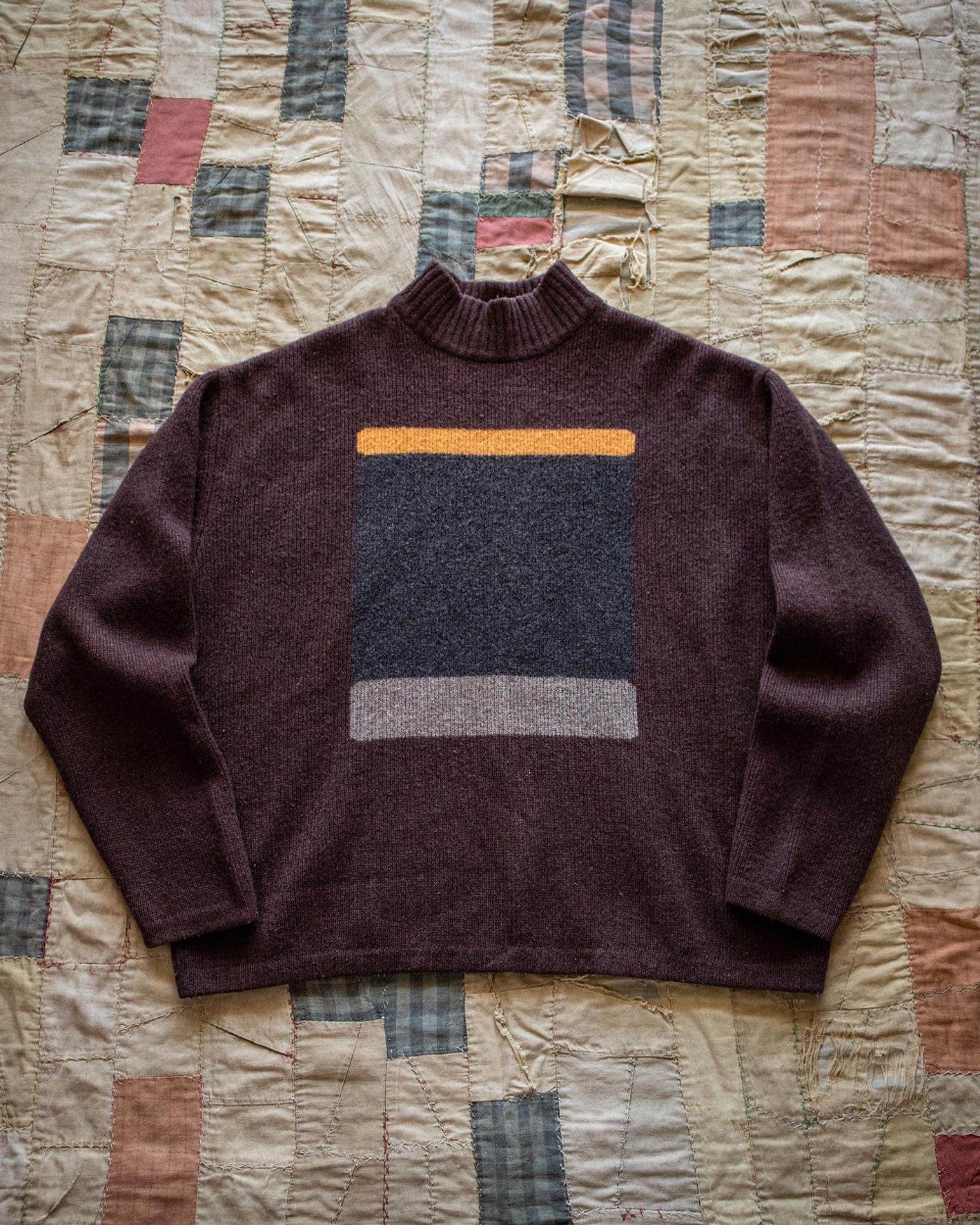 Rare 1990&#039;s Patagonia Mockneck Wool Sweater (105-110size)