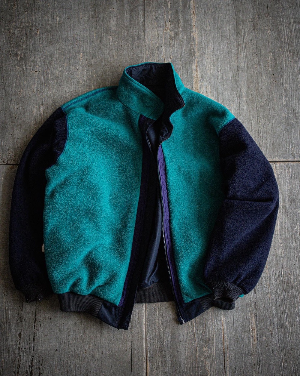 Rare 1989 Patagonia 2-Tone Fleece Bomber Jacket (loose 105size)