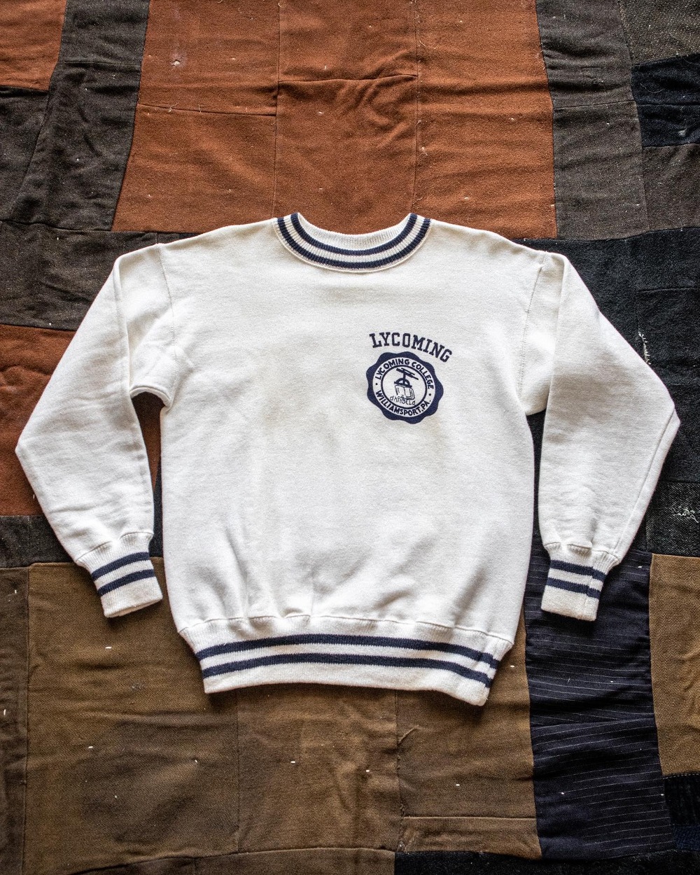 Rare Deadstock 1950&#039;s Champion LYCOMING Ringer Sweatshirt (Running man label) (Mens 95/Womans Free)